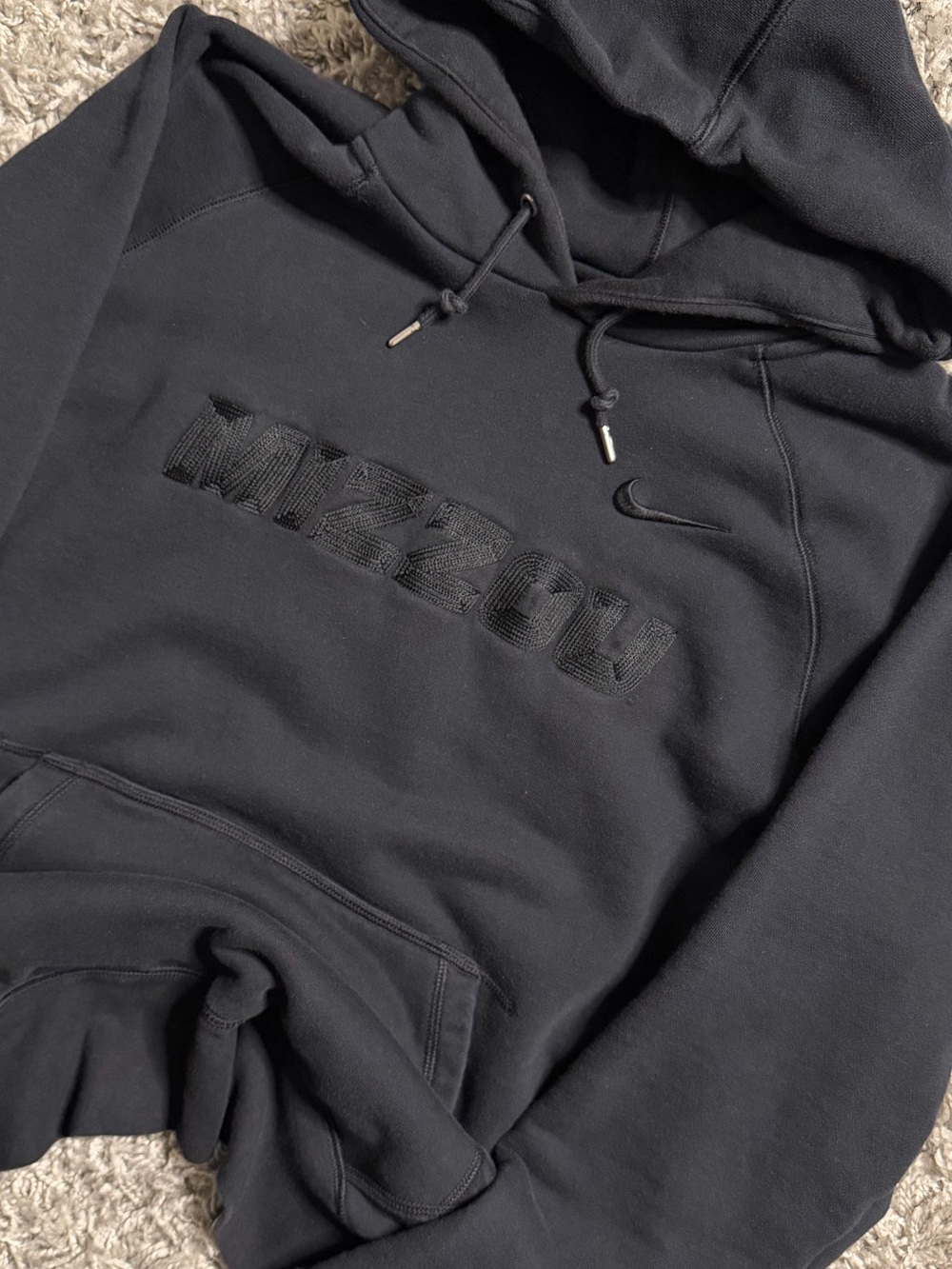 Nike Missouri Black On Black Mizzou Hoodie